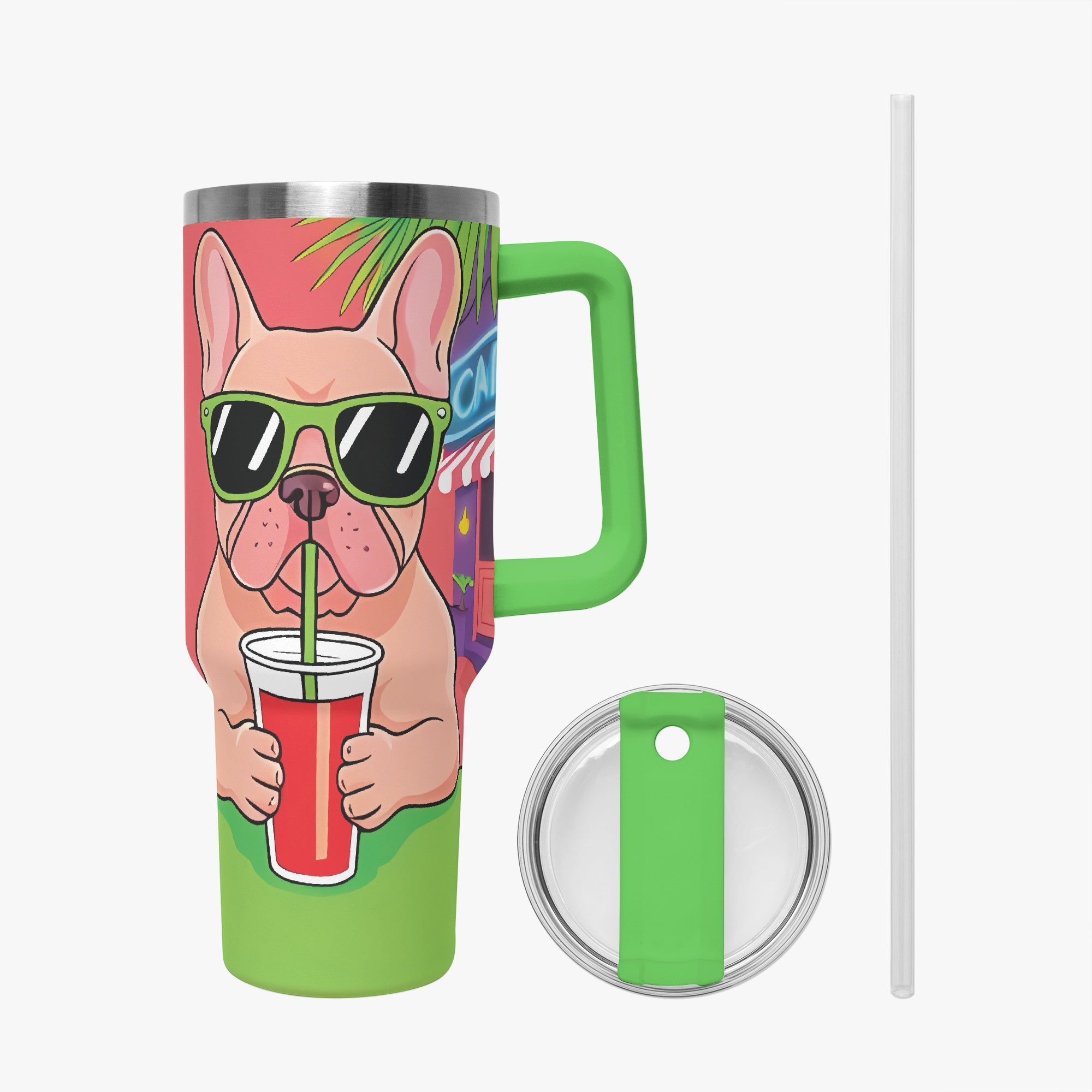 French Bulldog Kevin Car Tumbler Cup Essential Dog Supply