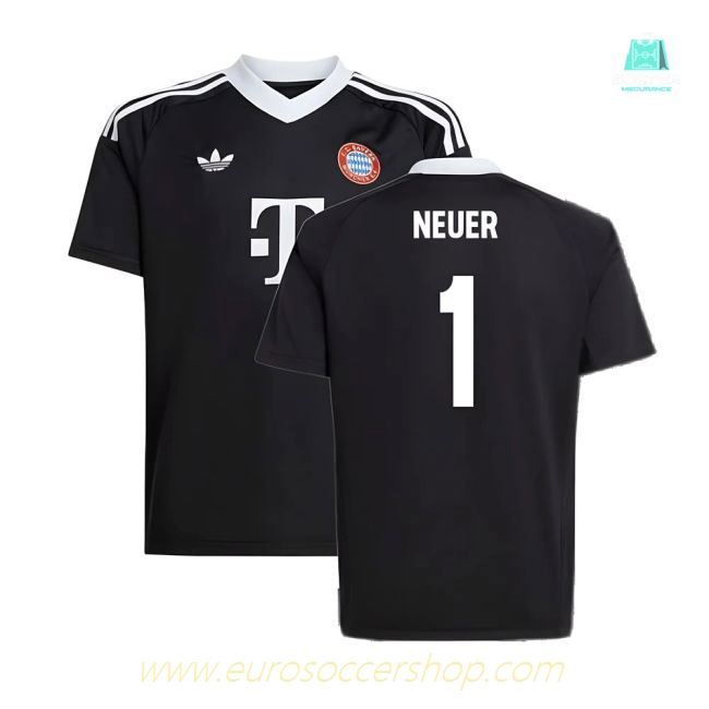 2024-2025 Bayern Munich Third Goalkeeper Shirt (Black) - Kids (Neuer 1)