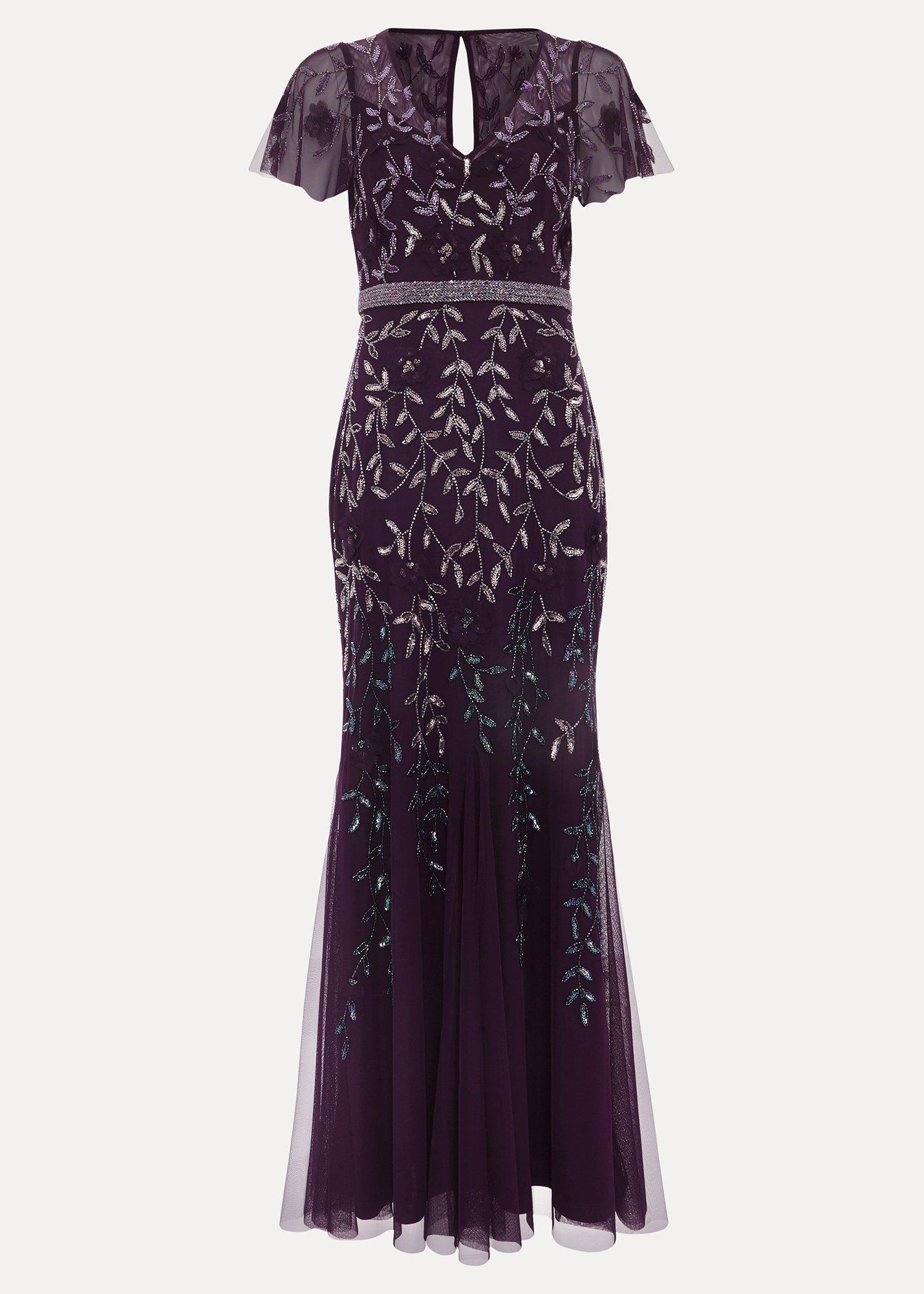 Petite Kaida Beaded Maxi Dress