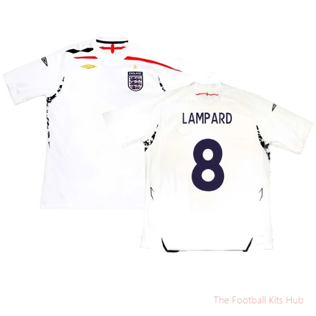 England 2007-09 Home Shirt (2XL) (Excellent) (LAMPARD 8)