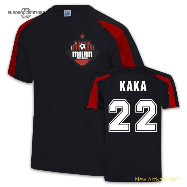 High-Quality Kaka Ac Milan Sport Training Jersey (Black)
