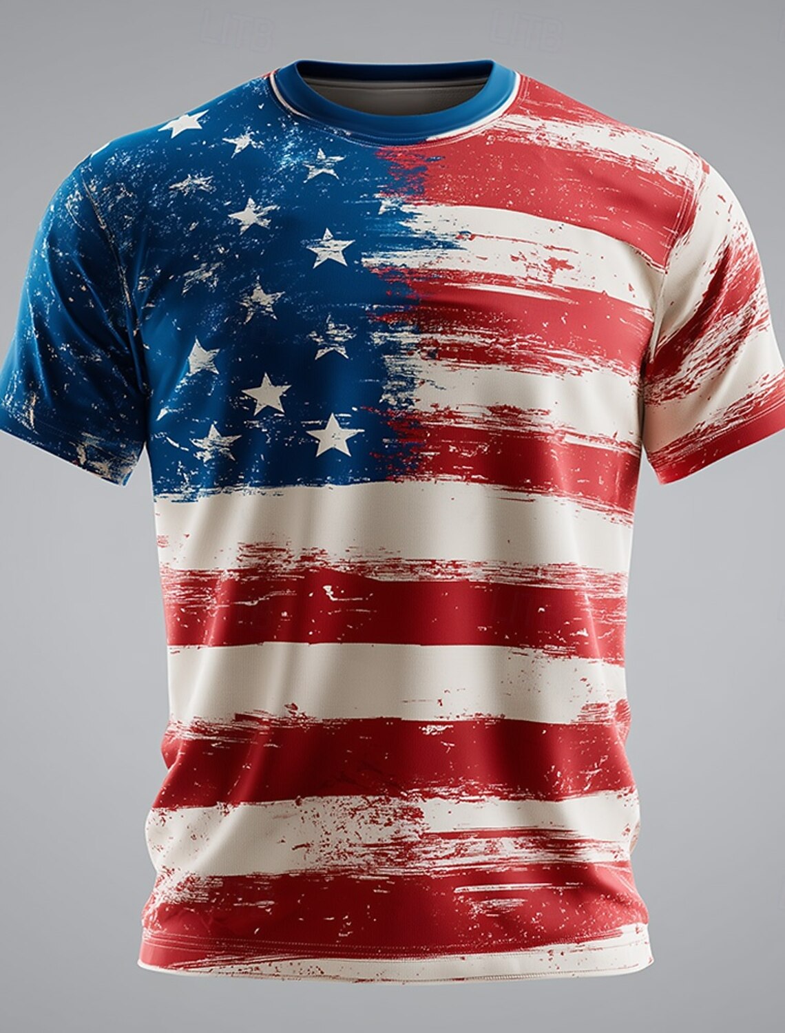 4th of July 2026 250th Memorial Day Men's Bible Patriotic Designer Patriot Graphic US Flag T-Shirt Casual