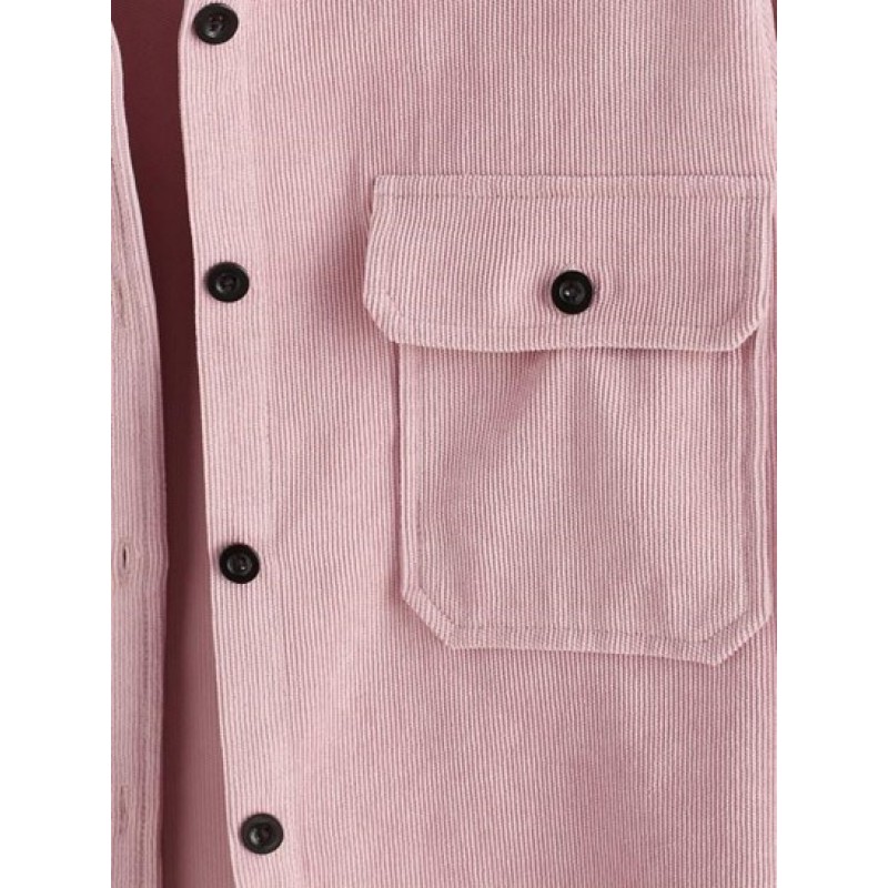 Button Up Pockets Blouse UC2786