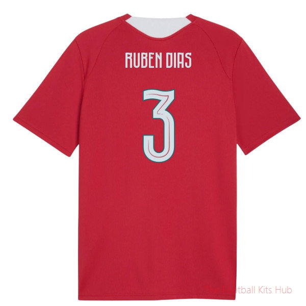 [LK] 2026/27 Portugal Training Jersey (Red) (Ruben Dias 3)