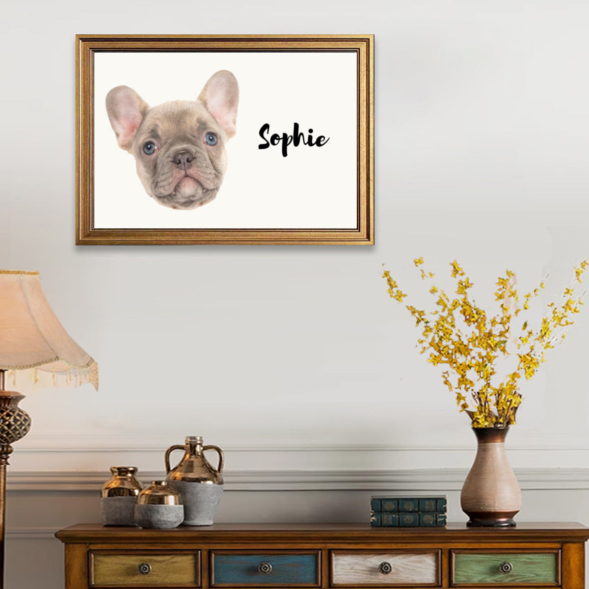 - Trendy Personalized Framed Poster • Wall Decoration For Dog Lovers