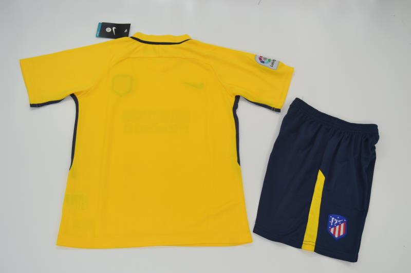 Kids Atletico Madrid Away 201718 Soccer Shirt JerseyShorts - Official