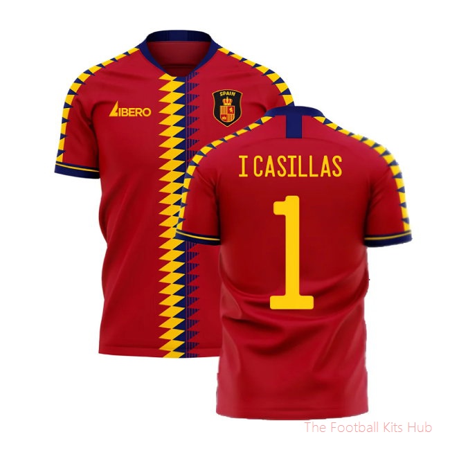 Spain 2025-2026 Home Concept Football Kit (Libero) (I CASILLAS 1)
