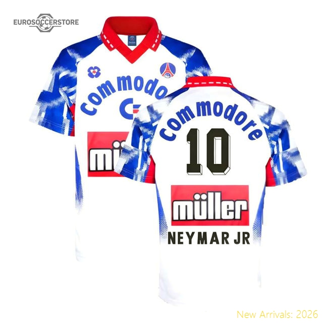 Paris Saint-germain 1992 Home Retro Football Shirt (neymar Jr 10)