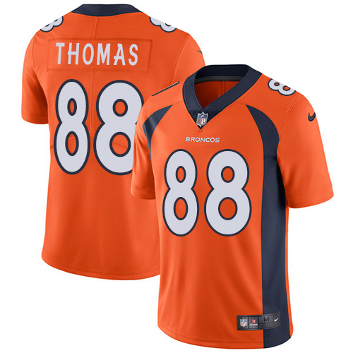 NFL W D B Broncos Demaryius Thomas #88 Orange Limited Game Jersey -...
