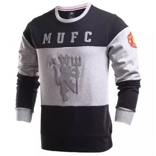 Lightweight Man Utd Manchester United Gray-Black 201617 Sweat Shirt