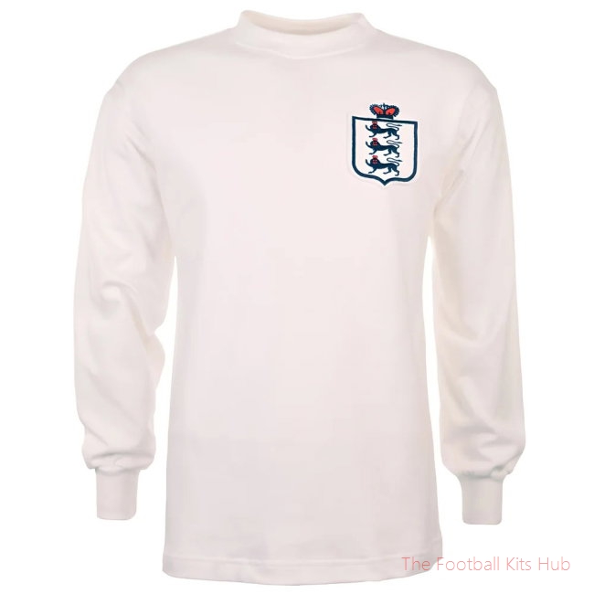 England L/S Retro Football Shirt White