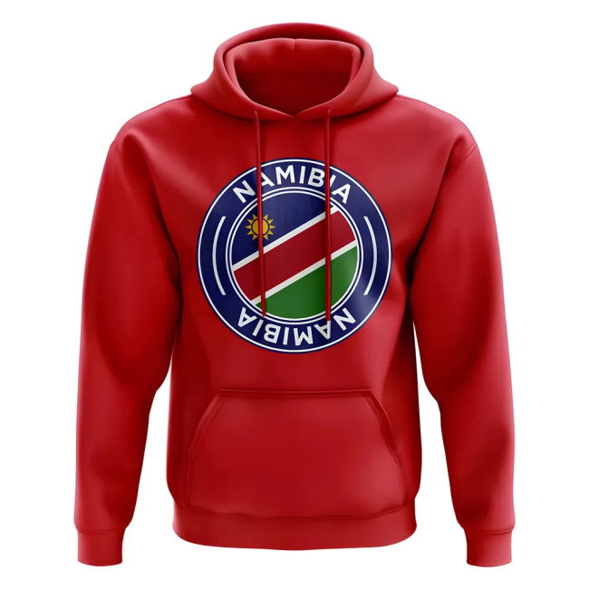 Tournament-Edition Elite Namibia Football Badge Hoodie (Red)