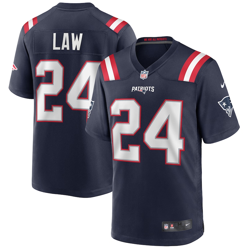 None Ty Law NE Patriots Stylish Game-Ready Jersey Football Apparel