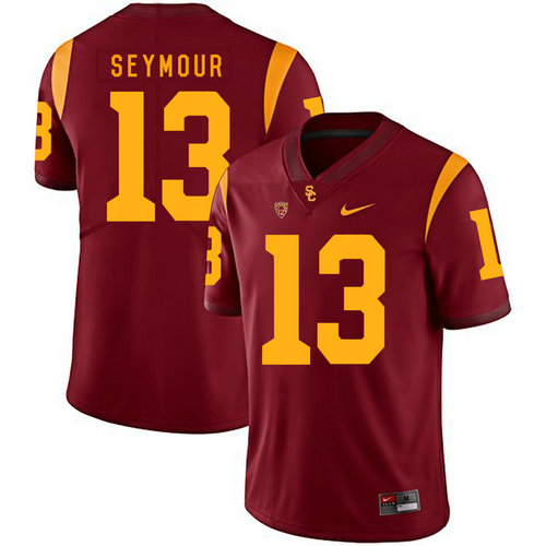 comfortable Men's None Kevon Seymour #13 Red 2024 Football Jersey
