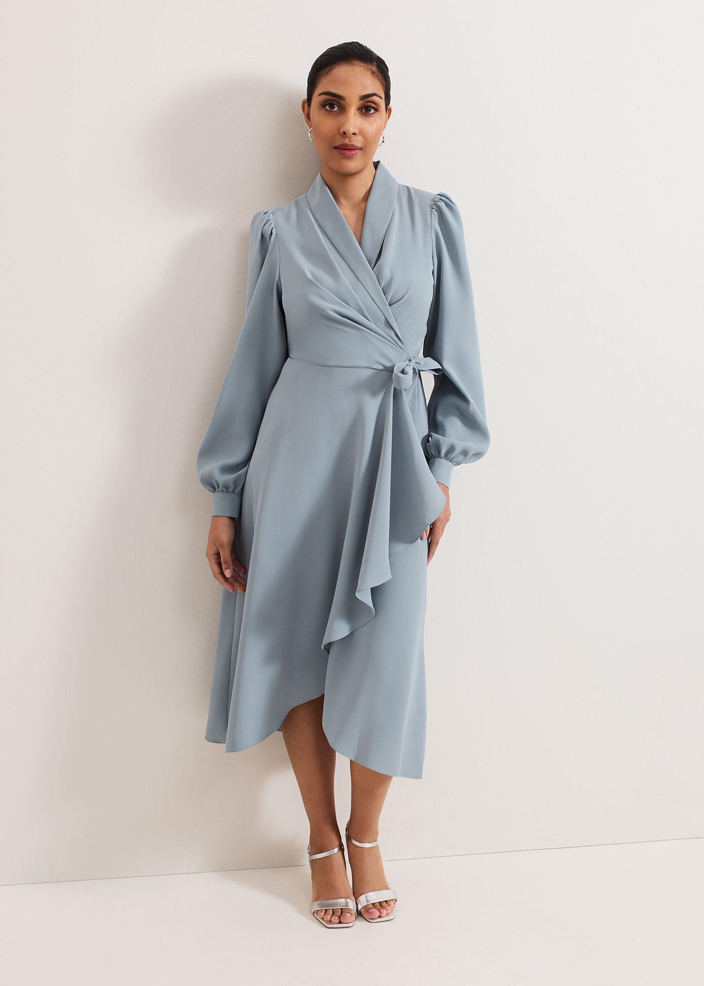 Petite Phillipa Wrap Midi Dress