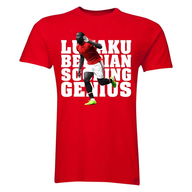 Romelu Lukaku Man Utd Player official style T-Shirt (Kids