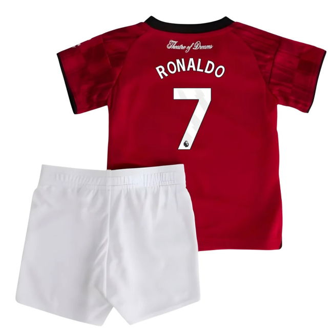 Man Utd 2025-20 Home Football Shirt with Ronaldo Printing L M
