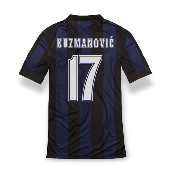 13-14 Inter Milan 17 Kuzmanovic Home Soccer Jersey Shirt - Official