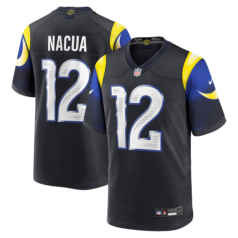 None Puka Nacua LA Rams High-Quality Game Jersey Football Apparel