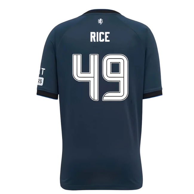 Rangers Fc Rice 4 #9 Current Season Official Merchandise (v9)
