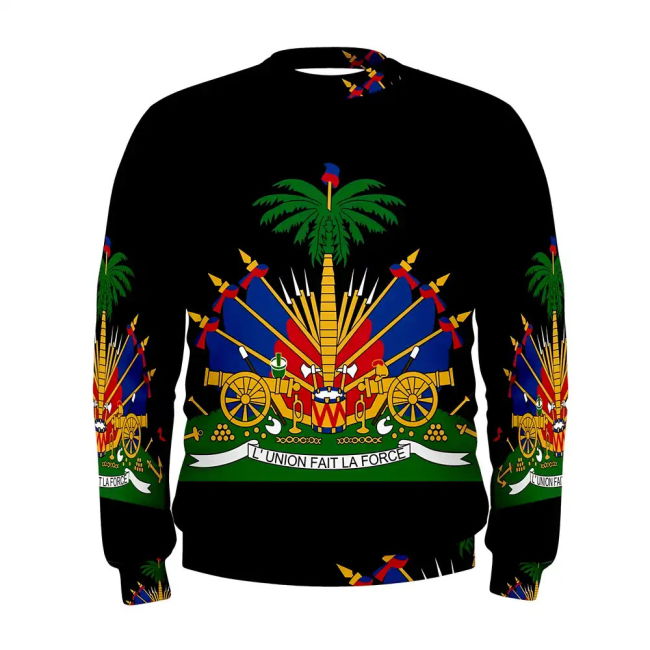 Premium-Quality Exclusive-Design Haiti Coat Of Arms Sublimated