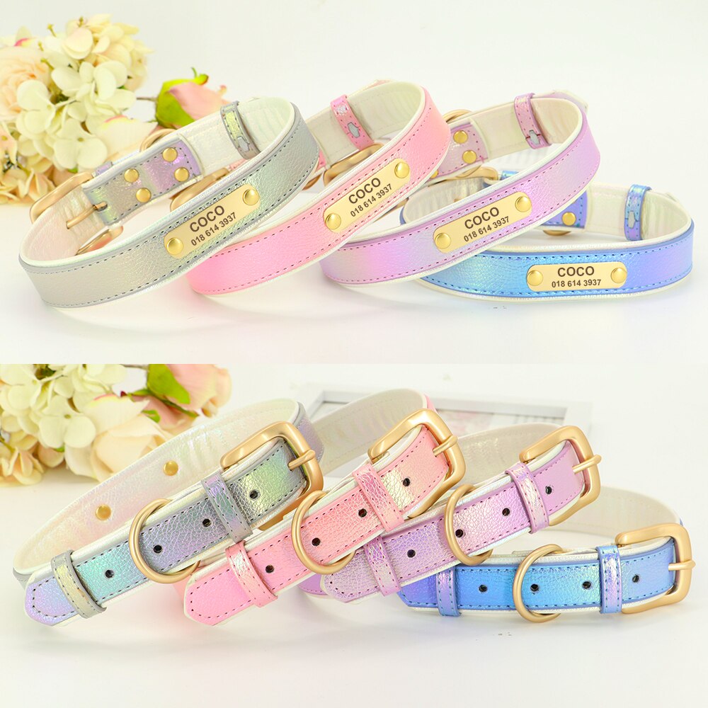 Personalized Frenchie Collar in PU Leather Custom Fit and Style
