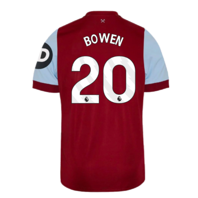 Authentic Design Football West Ham Home Shirt Kids Bowen #20 New R...