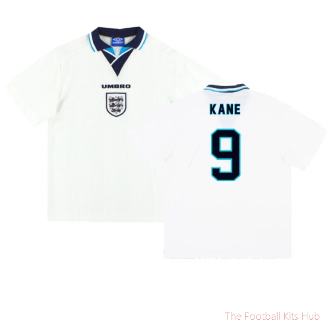 England 1995-97 Home Shirt (XL) (Excellent) (Kane 9)