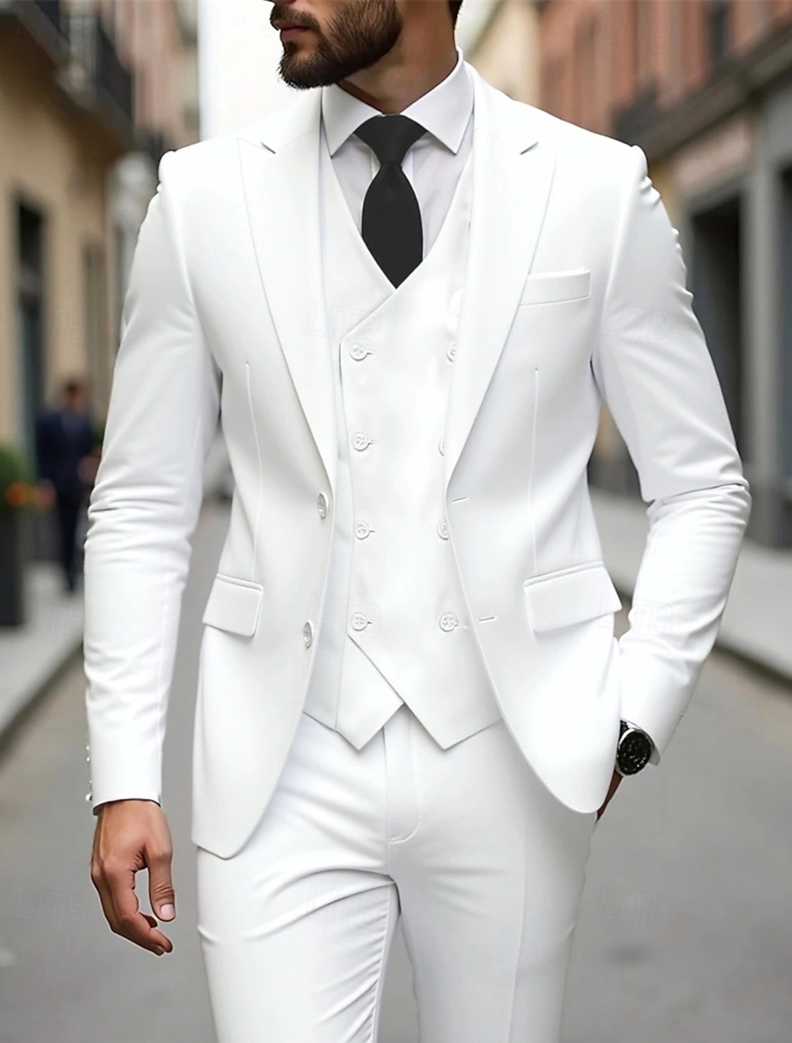 Men's Blazer+Vest+Dress Pants Blazer Vest Set Business Cocktail Party