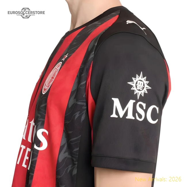 Ac Milan Premium Home Jersey Serie A Tim Macron Hyperwave