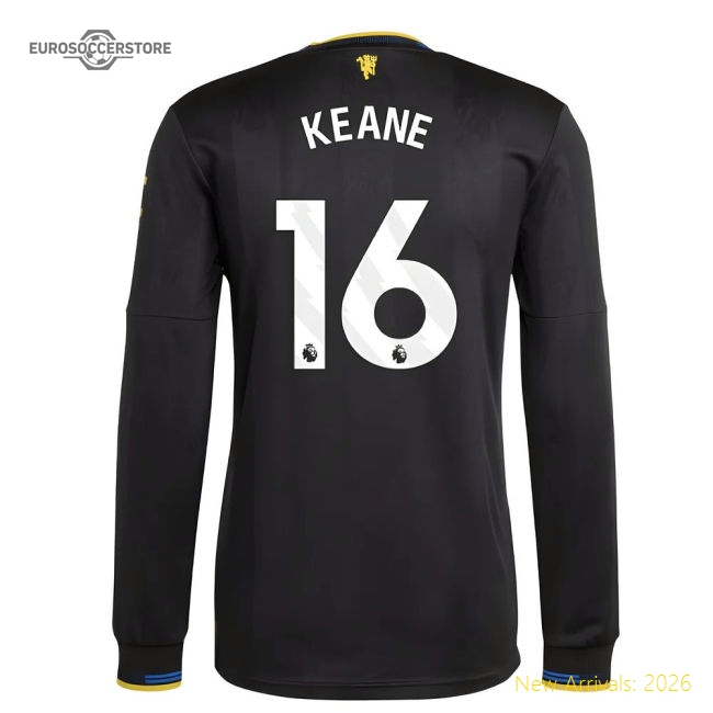 2025-2026 Man Utd Long Sleeve Third Jersey (Keane 16) For Premier