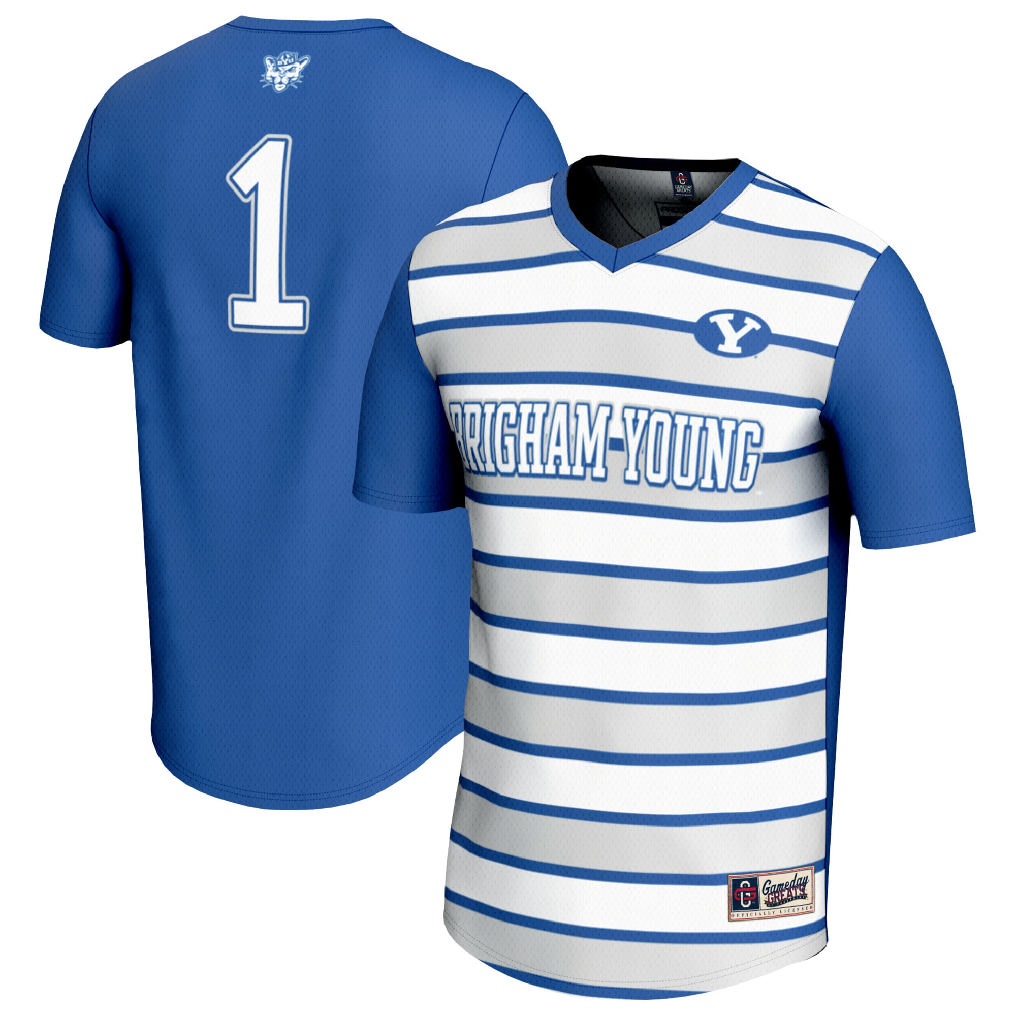 [JED] Women's BYU Cougars GameDay Greats Lightweight Soccer Fashion Jersey - Royal