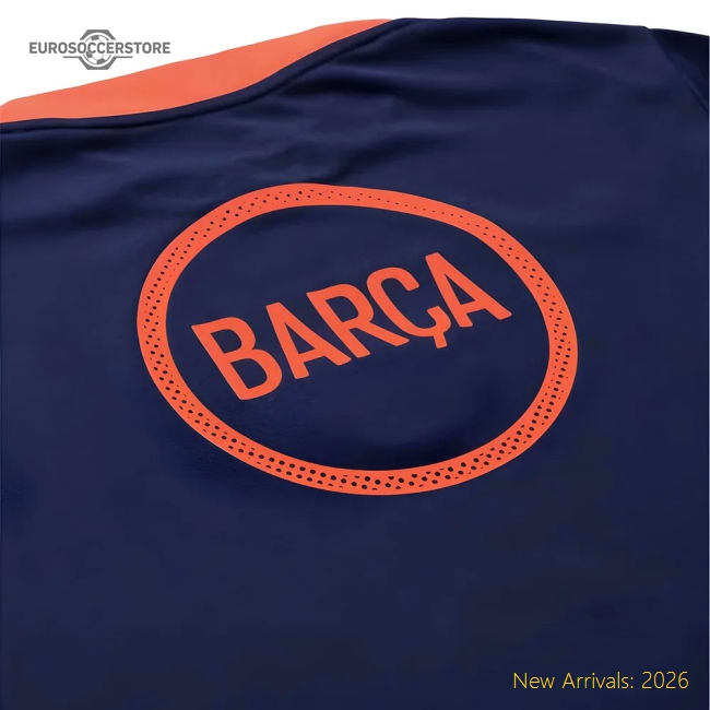 Official 2025-2026 Barcelona T90 Third Dri-Fit Pre-Match Shirt (Navy)