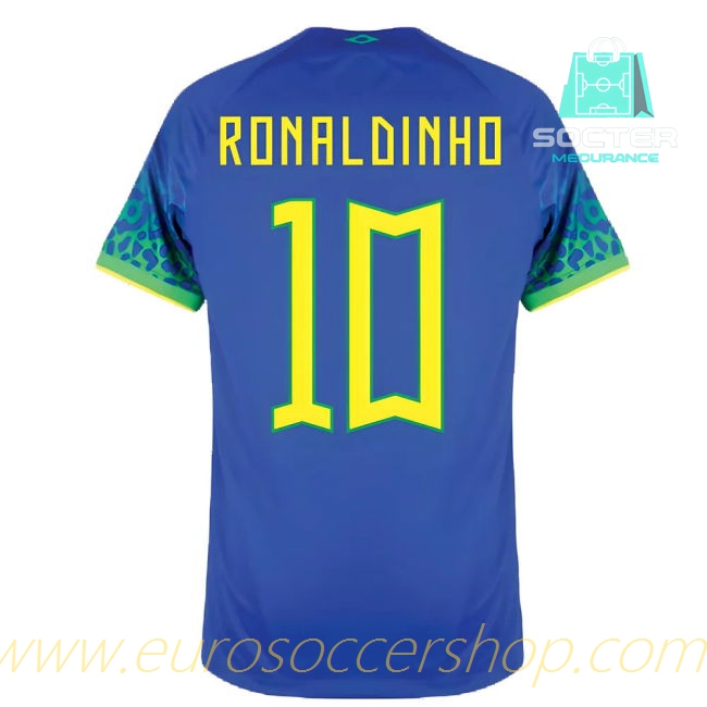 Match Quality 2022-2023 Seleção Brasileira Away Jersey (RONALDINHO 10)