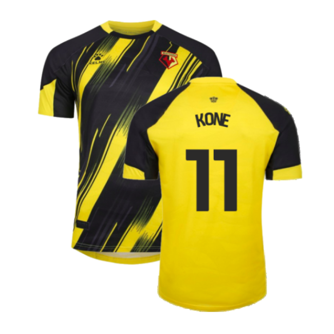 High Performance Football Watford Home Shirt No Sponsor Kone #11 M...