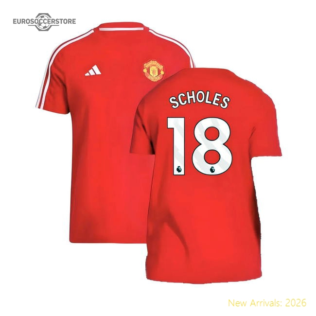2024-2025 Man Utd DNA Tee (Red) (Scholes 18)