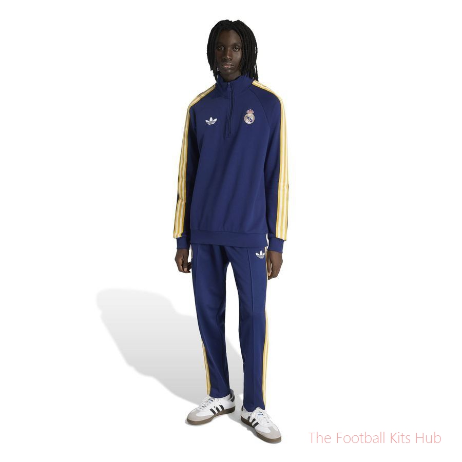 Real Madrid Track Top OG Half Zip - Dark Blue