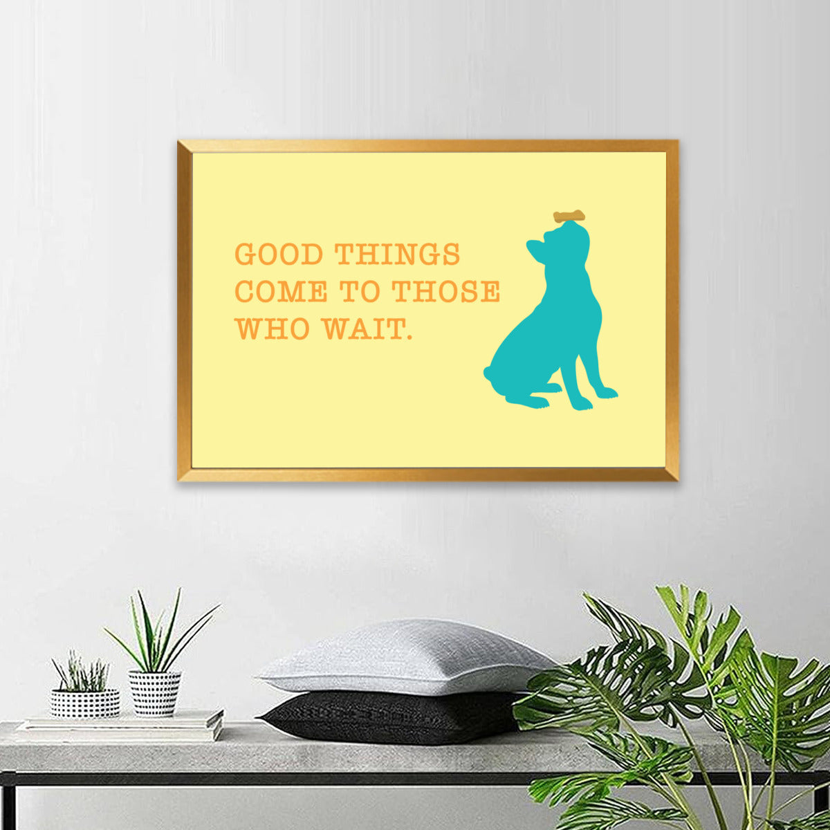 Good things - Framed poster • Wall Decoration