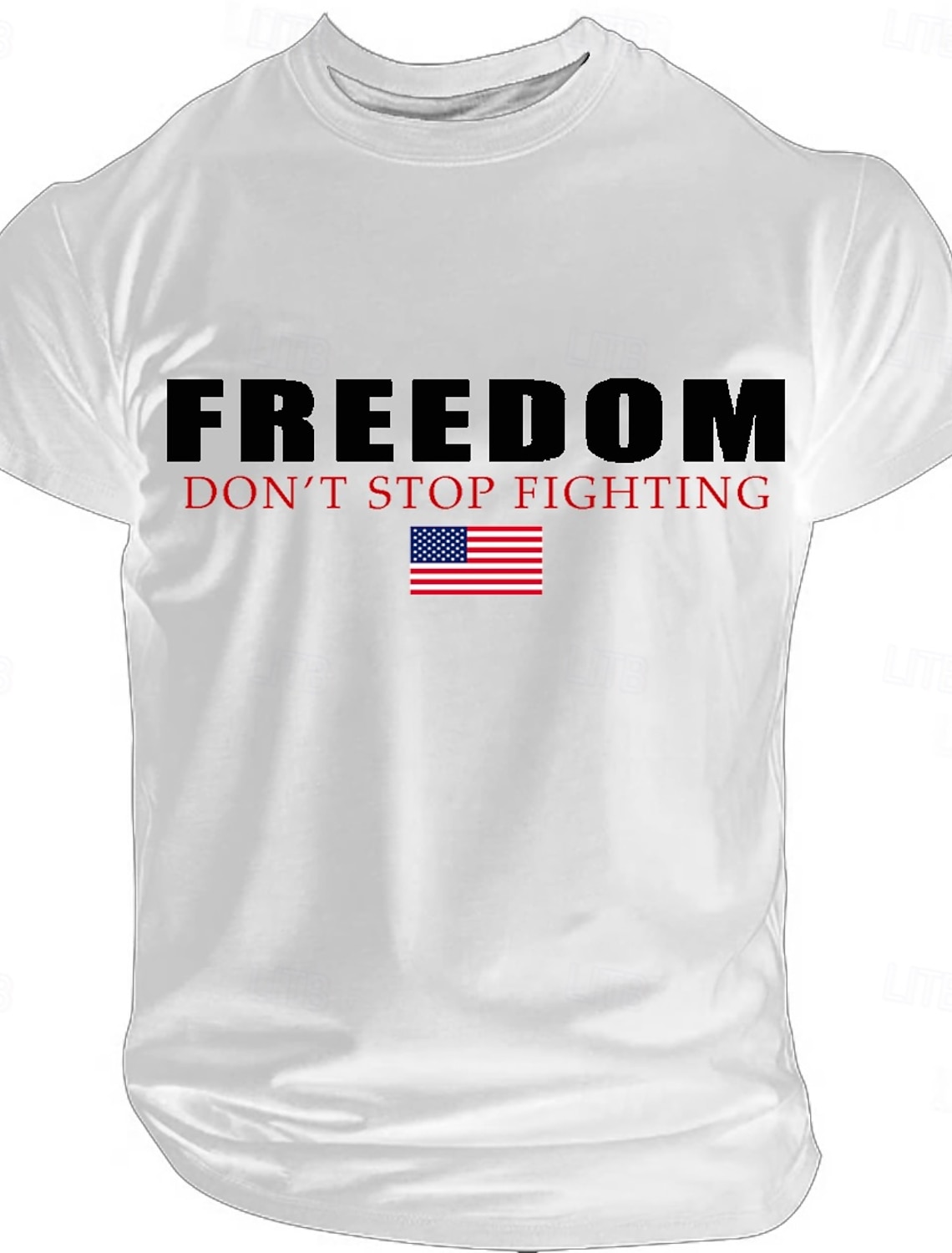 4th of July 2026 250th Memorial Day Men's Patriotic Patriot 3D Print US Flag Veteran Crew Neck T-Shirt Outdoor Sports Street