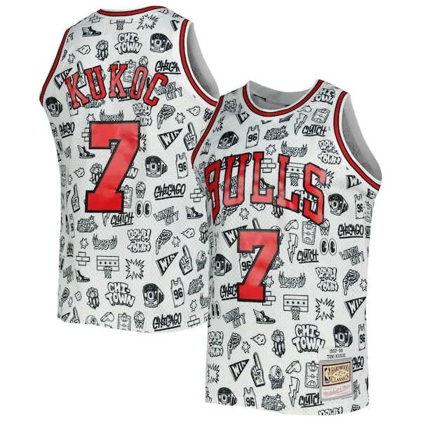 Toni Kukoc CHI NBA Jersey - Value Pack Fan Gear - Licensed Product