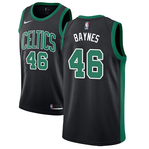 Black Nike Boston Celtics #46 Celtics Jersey - Quick-Dry Quality
