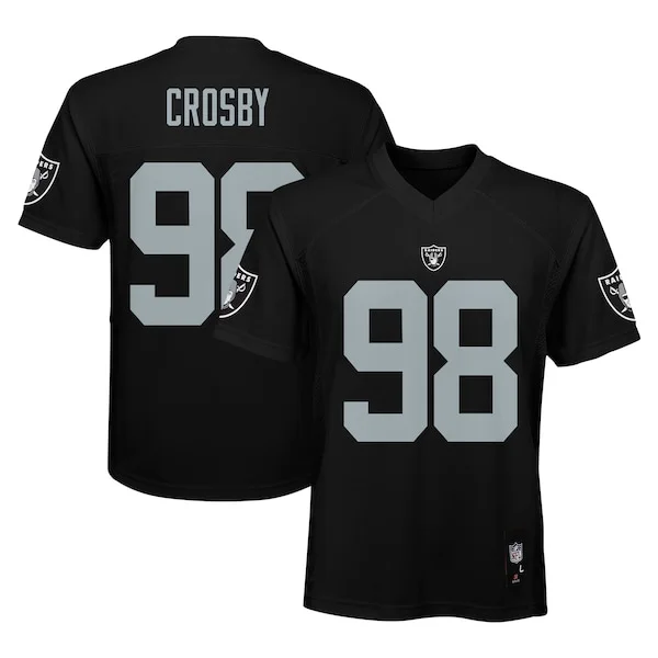 None Maxx Crosby Replica Jersey - Black | NFL Player Jersey | NFL Foot