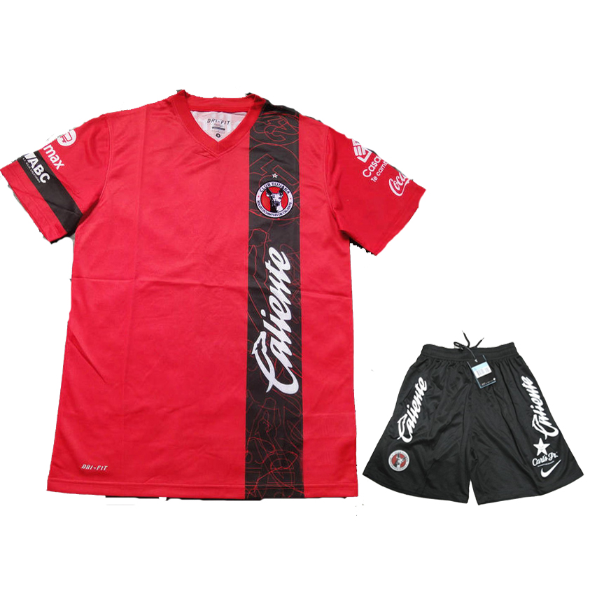 13-14 Club Tijuana Home Red Jersey KitShirtShort - Official Replica