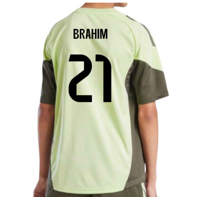 2025-2026 Real Madrid Training Jersey (Almost Lime) - Kids (Brahim 21)