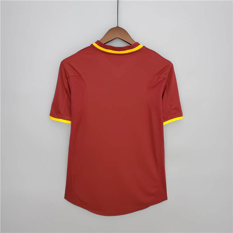 Moisture Wicking 2000 Portugal Retro Soccer Jerseys Home Red Football