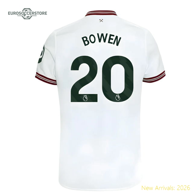 West Ham Bowen Hypoallergenic Kids Jersey Climacool Flexible