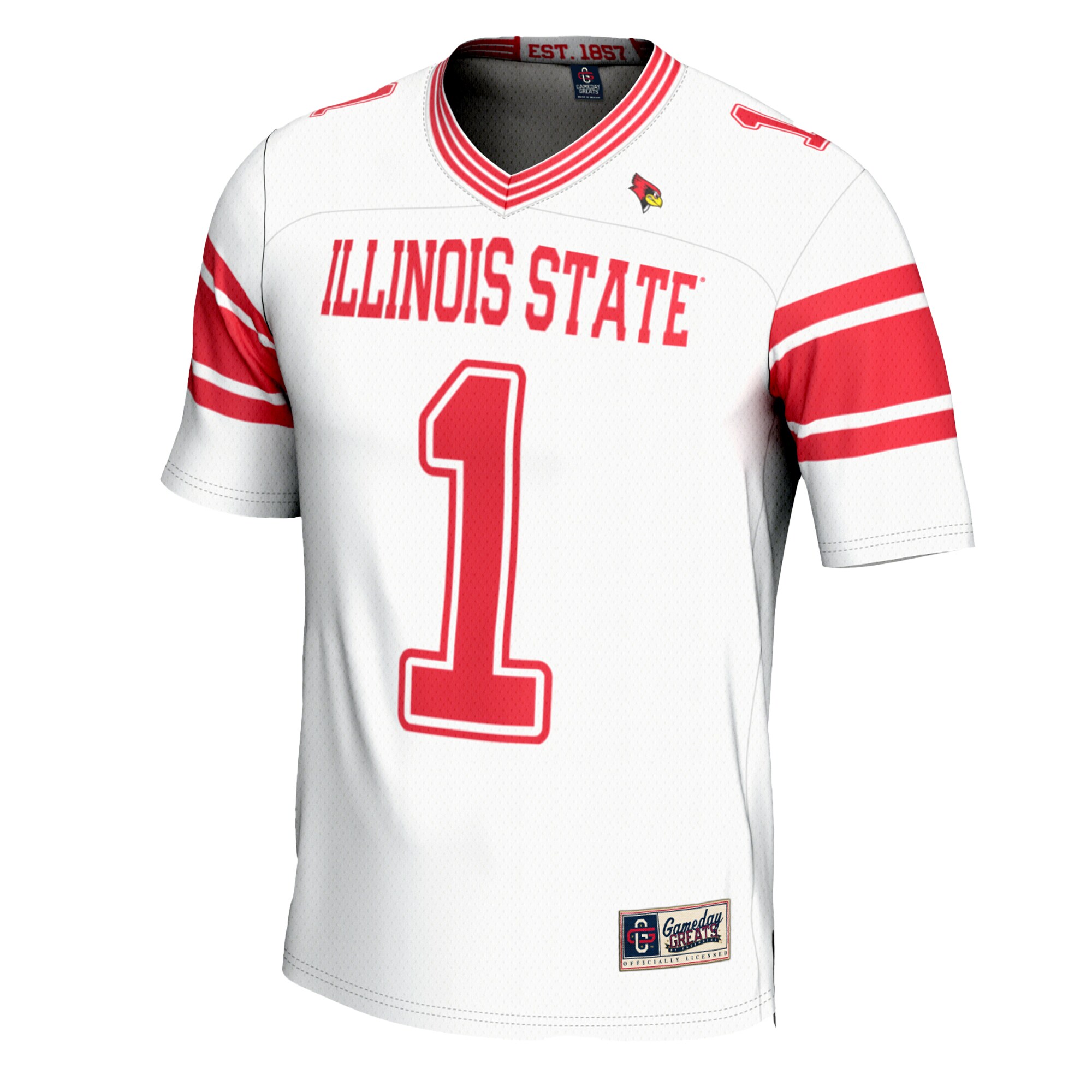 #1 Illinois State Redbirds GameDay Greats Football Jersey?�C White