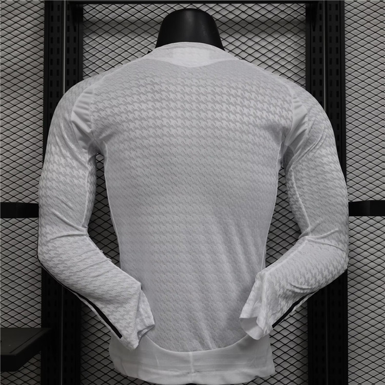 Durable Authentic Real Madrid 2425 Home Long Sleeve Match Shirt