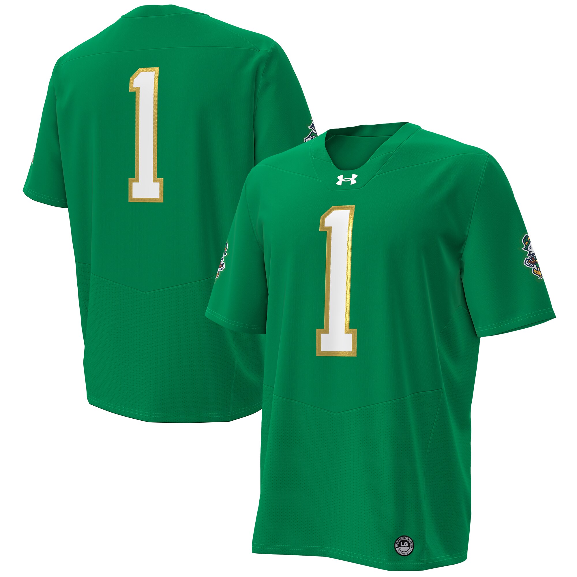 [DDG] Notre Dame Fighting Irish Irish Wear Green Football Twill Replica Jersey - Kelly Green