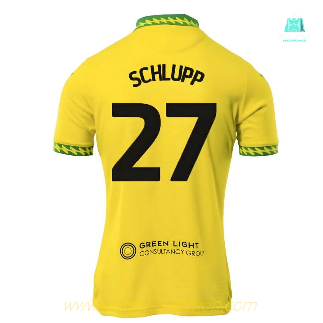 2025-2026 Norwich City Home Shirt (Schlupp 27)